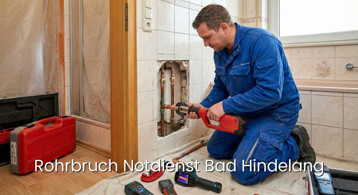 Zertifizierter Rohrbruch Notdienst Bad Hindelang - SHK-Installateur repariert Wasserrohrbruch und Leckage in Bad Hindelang