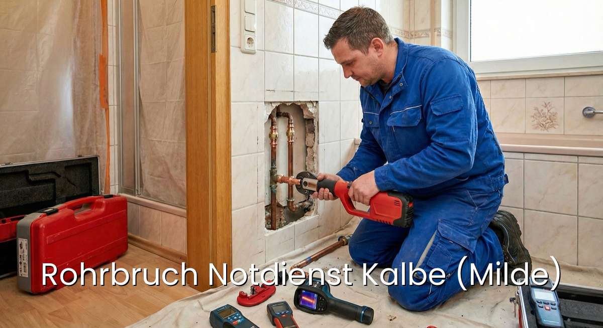 Zertifizierter Rohrbruch Notdienst Kalbe (Milde) - SHK-Installateur repariert Wasserrohrbruch und Leckage in Kalbe (Milde)
