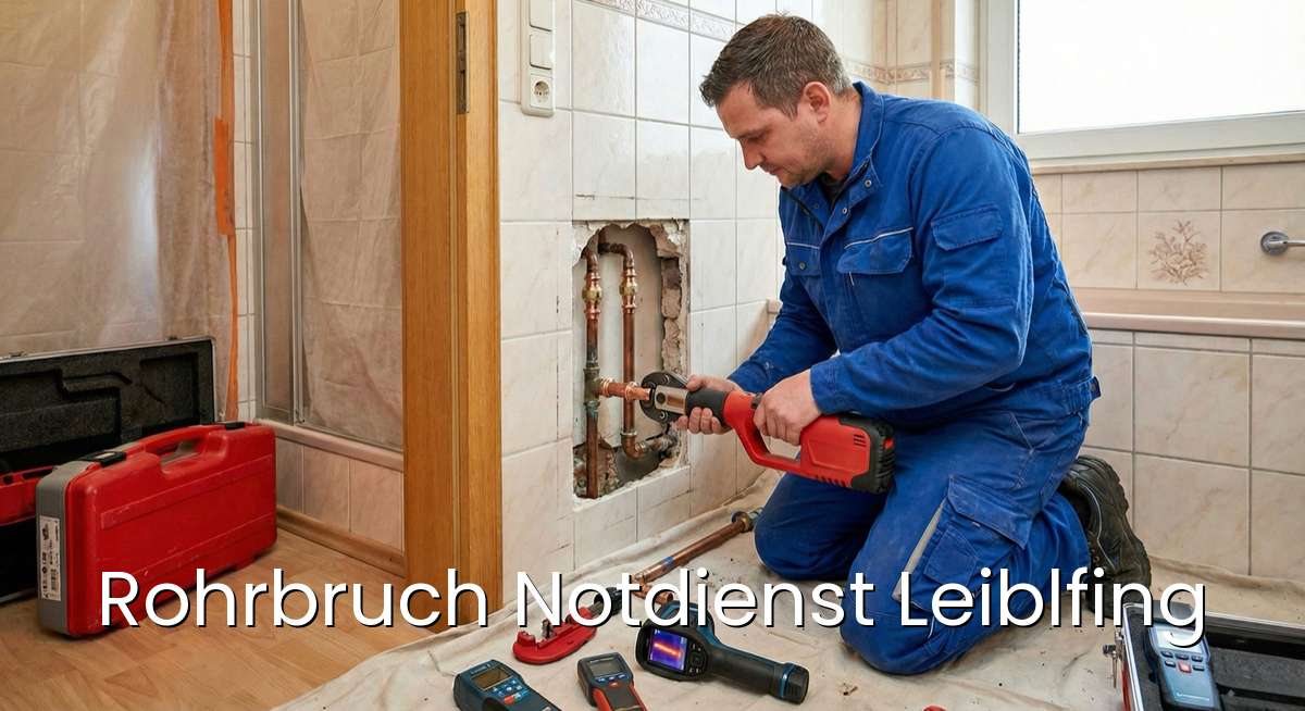 Zertifizierter Rohrbruch Notdienst Leiblfing - SHK-Installateur repariert Wasserrohrbruch und Leckage in Leiblfing