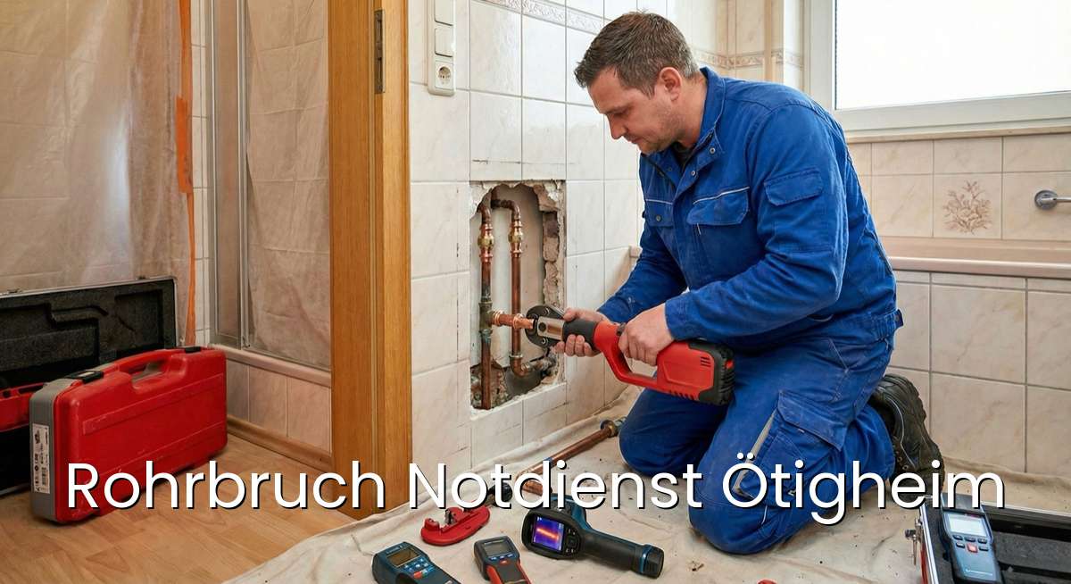 Zertifizierter Rohrbruch Notdienst Ötigheim - SHK-Installateur repariert Wasserrohrbruch und Leckage in Ötigheim