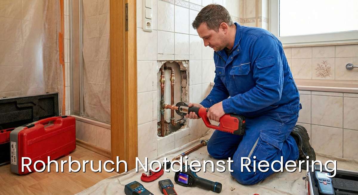 Zertifizierter Rohrbruch Notdienst Riedering - SHK-Installateur repariert Wasserrohrbruch und Leckage in Riedering