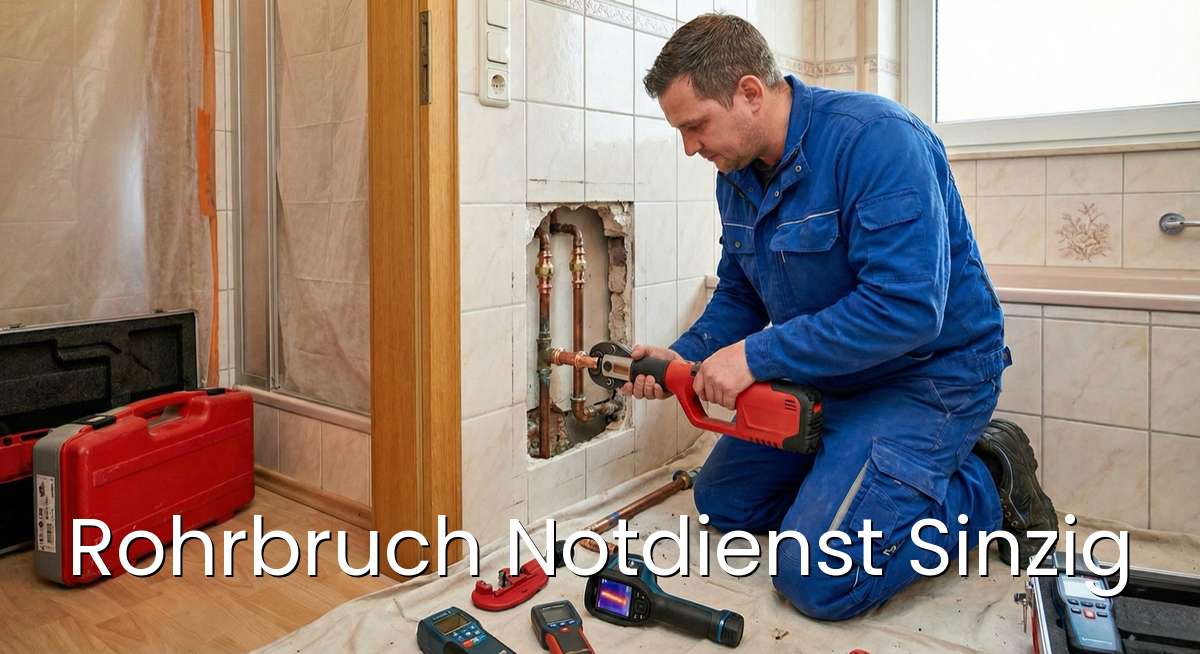 Zertifizierter Rohrbruch Notdienst Sinzig - SHK-Installateur repariert Wasserrohrbruch und Leckage in Sinzig