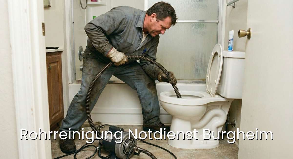 Zertifizierter Rohrreinigung Notdienst Burgheim - SHK-Meister repariert verstopften Abfluss in Burgheim