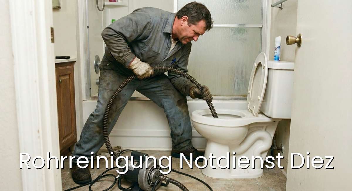 Zertifizierter Rohrreinigung Notdienst Diez - SHK-Meister repariert verstopften Abfluss in Diez