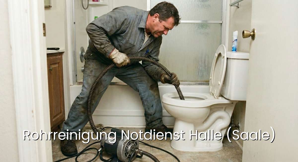 Zertifizierter Rohrreinigung Notdienst Halle (Saale) - SHK-Meister repariert verstopften Abfluss in Halle (Saale)