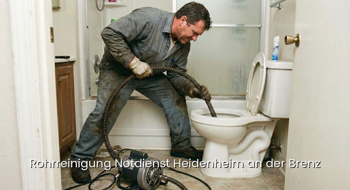Zertifizierter Rohrreinigung Notdienst Heidenheim an der Brenz - SHK-Meister repariert verstopften Abfluss in Heidenheim an der Brenz