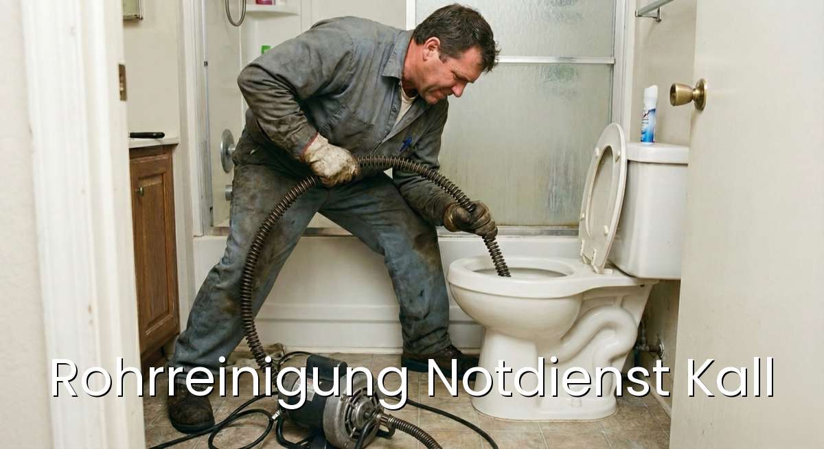 Zertifizierter Rohrreinigung Notdienst Kall - SHK-Meister repariert verstopften Abfluss in Kall