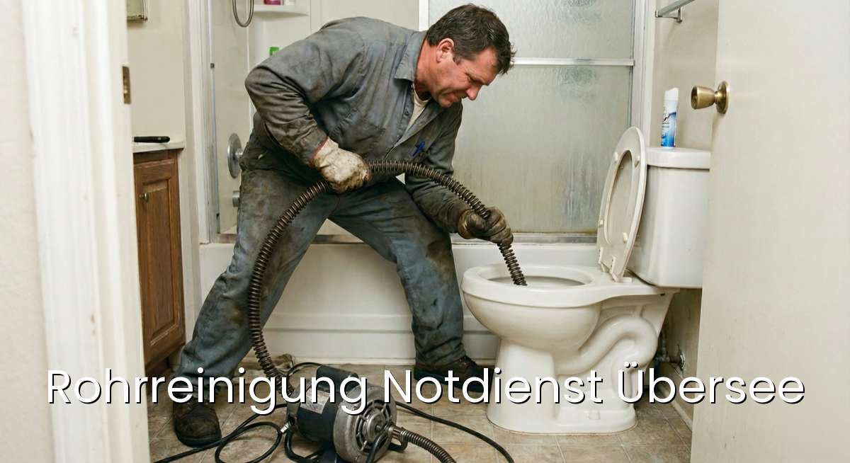 Zertifizierter Rohrreinigung Notdienst Übersee - SHK-Meister repariert verstopften Abfluss in Übersee