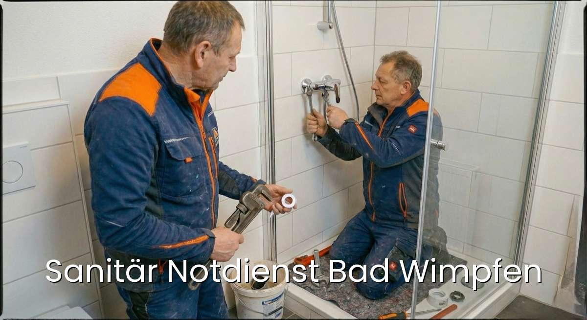 Zertifizierter Sanitär Notdienst Bad Wimpfen - SHK-Meister repariert Rohrbruch in Bad Wimpfen