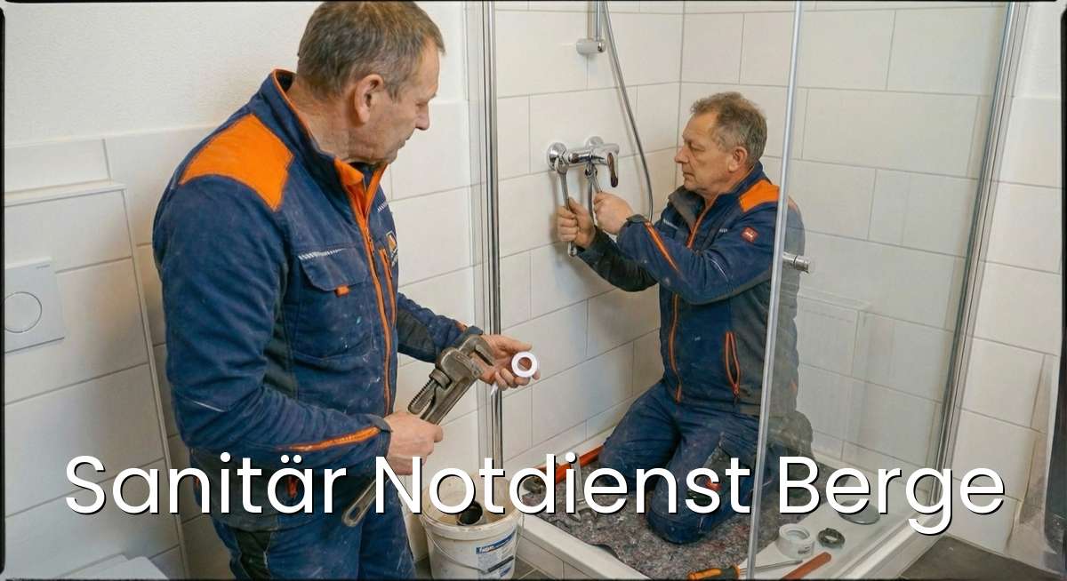 Zertifizierter Sanitär Notdienst Berge - SHK-Meister repariert Rohrbruch in Berge