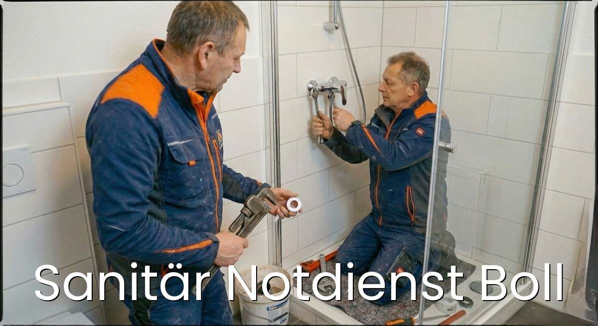 Zertifizierter Sanitär Notdienst Boll - SHK-Meister repariert Rohrbruch in Boll