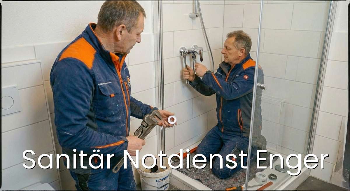 Zertifizierter Sanitär Notdienst Enger - SHK-Meister repariert Rohrbruch in Enger
