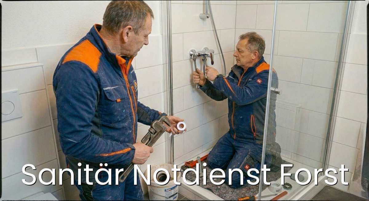 Zertifizierter Sanitär Notdienst Forst - SHK-Meister repariert Rohrbruch in Forst