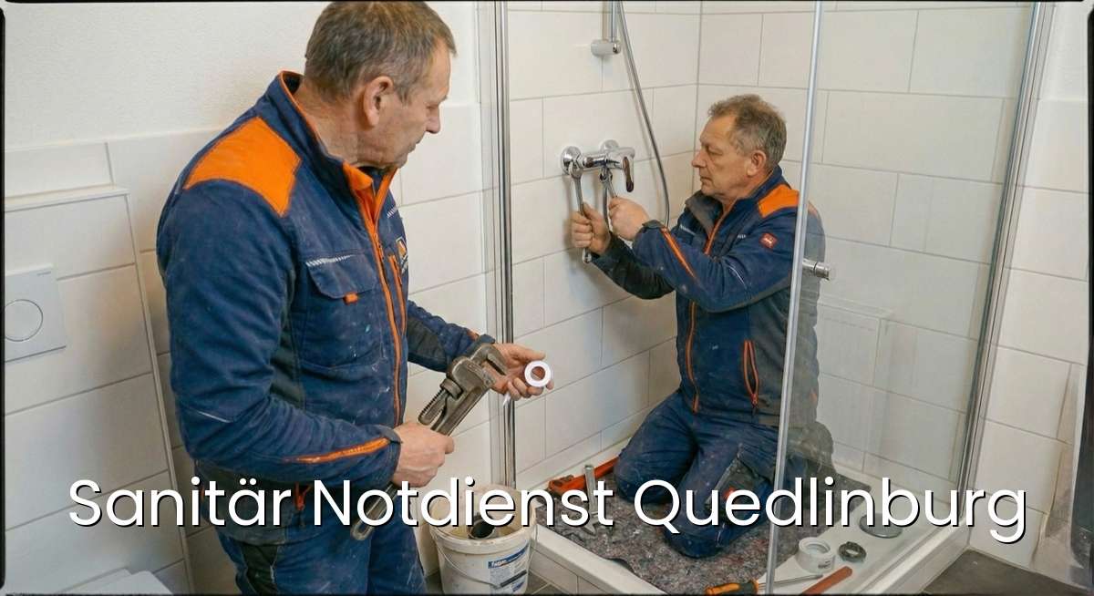 Zertifizierter Sanitär Notdienst Quedlinburg - SHK-Meister repariert Rohrbruch in Quedlinburg