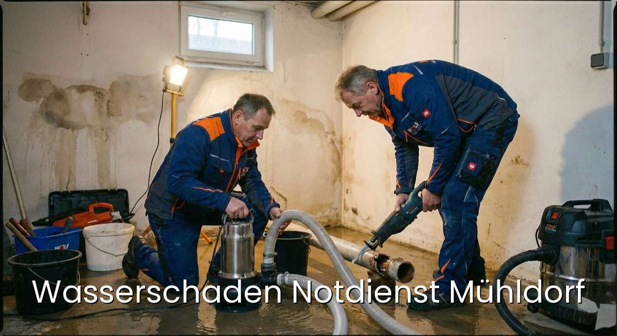 Zertifizierter Wasserschaden Notdienst Mühldorf - SHK-Meister repariert Wasserschaden in Mühldorf