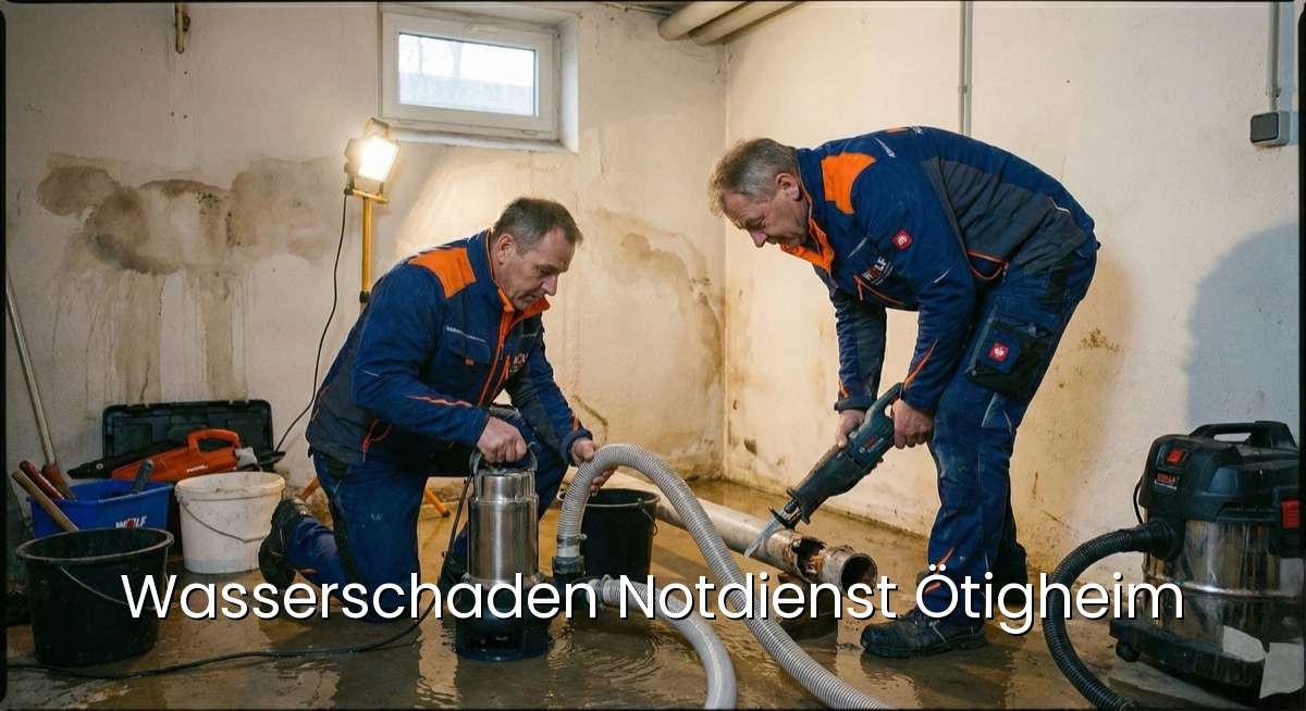 Zertifizierter Wasserschaden Notdienst Ötigheim - SHK-Meister repariert Wasserschaden in Ötigheim